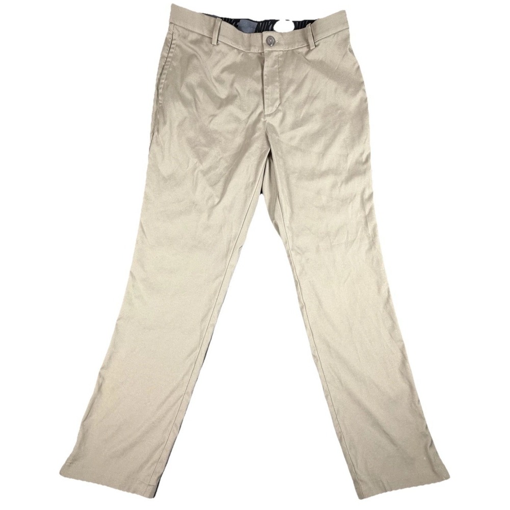 Nike Golf Pants Mens 34x30 Beige Khaki Flex Stretch Straight Fit AJ5489